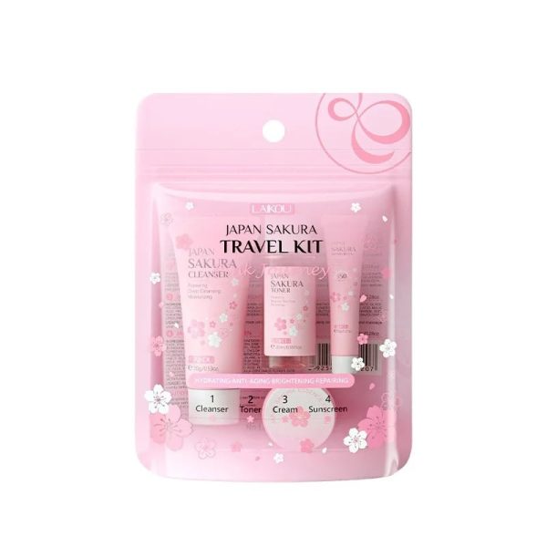 Laikou Japan Sakura Travel Kit - 4Pcs