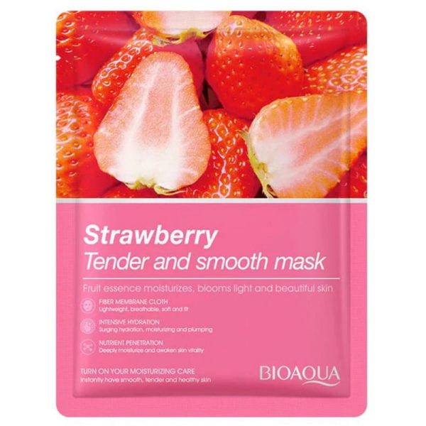 BIOAQUA Strawberry Tender and Smooth Sheet Mask  (25gm)