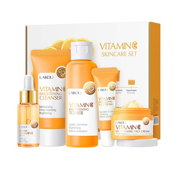 Laikou Vitamin C Brightening Skincare Set - 5pcs