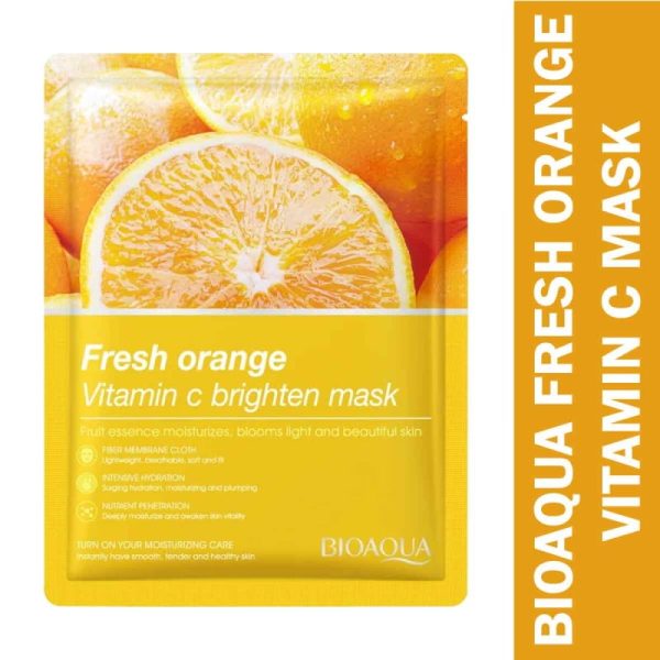 Bioaqua Vitamin C Brighten Sheet Mask Orange (25gm)